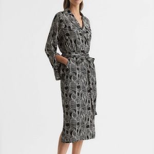Womens Reiss Georgina Swirl Print Midi Dress